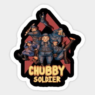 Chubby soldier Sticker